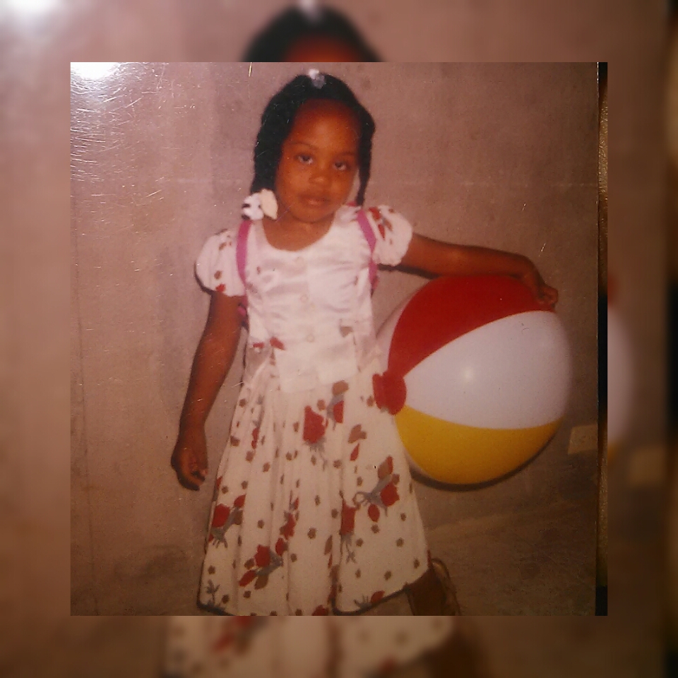Gloria as a little girl in Haiti